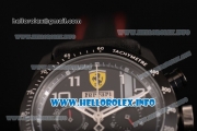 Scuderia Ferrari Chronograph Miyota OS20 Quartz PVD Case with Black Dial and Silver Arabic Numeral Markers