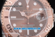 Rolex Yacht-Master 40 Asia 2813 Automatic Two Tone Case/Bracelet with Brown Dial and Dot Markers