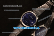 Girard Perregaux 1966 Cadran Bleu 9015 Auto Steel Case with Blue Dial and Blue Leather Strap