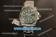 Rolex Submariner 2836 Auto 904Steel Case with Green Dial and Steel Bracelet - 1:1 Original (JF)