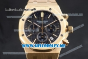 Audemars Piguet Royal Oak Miyota Quartz Yellow Gold Case/Bracelet with Black Dial and Stick Markers