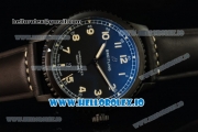 Breitling Navitimer 8 Swiss ETA 2824 Automatic PVD Case Black Dial With Arabic Numeral Markers Black Leather Strap(ZF)