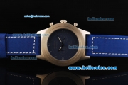 Panerai Radiomir Mare Nostrum Chronograph Quartz Movement Steel Case with Blue Dial and Blue Strap