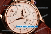 Rolex Cellini Date Asia Automatic Rose Gold Case with White Dial and Stick Markers (New)