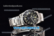 Rolex Submariner Vintage Asia 2813 Automatic Steel Case with Black Dial Yellow Dots Markers and Steel Bracelet