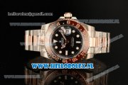 Rolex GMT-Master II 2836 Auto Steel/Rose Gold Case with Black Dial and Two Tone Bracelet