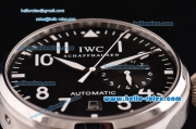 IWC Big Pilot ST25 Automatic Steel Case with Black Dial Numeral Markers and Black Leather Strap