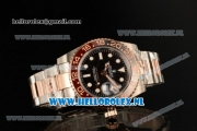 Rolex GMT-Master II 2836 Auto Steel/Rose Gold Case with Black Dial and Two Tone Bracelet