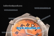 Breitling Avenger II Seawolf Asia 2813 Automatic Steel Case with Yellow Dial and Arabic Numeral Markers