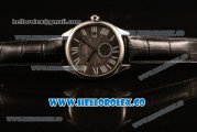 Cartier Drive de Cartier Asia Automatic Steel Case with Grey Dial and Black Leather Strap (AAAF)
