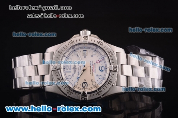 Breitling SuperOcean Steelfish Swiss ETA 2824 Automatic Movement Steel Case and Strap with White Dial
