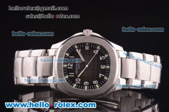 Patek Philippe Nautilus Asia 2824 Automatic Full Steel with Grey Dial and Luminous Markers