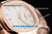 Patek Philippe Nautilus Miyota 9015 Automatic Rose Gold Case White Dial With Stick Markers Rose Gold Bracelet