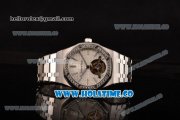 Audemars Piguet Royal Oak 41MM Swiss Tourbillon Manual Winding Full Steel with Diamonds Bezel and White Dial (FT)