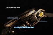 Hublot Big Bang Swiss Quartz Chronograph PVD Case With Black Dial and Black Rubber Strap