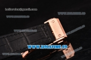 Hublot Classic Fusion Asia 6497 Manual Winding Rose Gold Case with Skeleton Dial PVD Bezel and Stick Markers