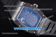 Richard Mille RM052 Miyota 9015 Automatic PVD Case with Skull Dial and Black Rubber Strap