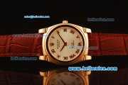 Rolex Cellini Swiss Quartz Rose Gold Case with Silver Dial and Brown Leather Strap-Roman Markers Rolex Cellini Swiss Quartz Rose Gold Case with Silver Dial and Brown Leather Strap-Roman Markers