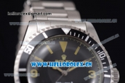 Rolex Submariner Vintage 1950's Asia 2813 Automatic Stainless Steel Case/Bracelet with Black Dial and Stick/Arabia Numeral Markers