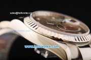 Rolex Datejust Automatic Movement Steel Case with Diamond Markers and Steel Strap