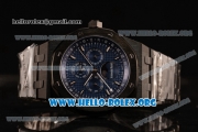 Audemars Piguet Royal Oak Perpetual Calendar Asia Automatic PVD Case with Blue Dial and PVD Bracelet