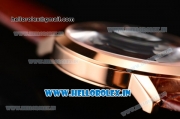 Jaeger-LECoultre Master Swiss ETA 2824 Automatic Rose Gold Case with Black Dial and Stick Markers