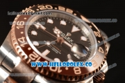 Rolex GMT-Master II New Release Black Bezel Two Tone RG With Original Functional Movement Steel Case 126711CHNR bk