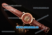 Vacheron Constantin Malte Asia Automatic Rose Gold Case with Brown Skeleton Dial and Roman Numeral Markers