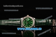 Rolex Day-Date Asia 2813/Swiss ETA 2836/Clone Rolex 3135 Automatic Steel Case with Stick Markers and Green Dial (BP)