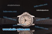 Chopard L.U.C. Pro One Swiss ETA 2836 Automatic Steel Case with White Dial and Black Rubber Strap Chopard L.U.C. Pro One Swiss ETA 2836 Automatic Steel Case with White Dial and Black Rubber Strap