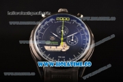Tag Heuer Mikrogirder 2000 Chrono Miyota Quartz PVD Case with Black Dial and Rubber Strap - Green Second Hand