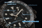 Rolex Pro-Hunter GMT-Master Asia 2813 Automatic PVD Case with PVD Strap and Black Dial Stick Markers