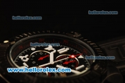 Breitling Avenger Chronograph Quartz PVD Case with Black Dial-Black Rubber Strap