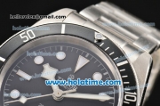 Tudor Heritage Black Bay Swiss ETA 2824 Automatic Steel Case/Bracelet with Black Dial and White Markers - 1:1 Original (ZF)