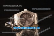 Audemars Piguet Royal Oak 41mm Grey Dial Automatic Clone Ap 3120 Movement Black Leather 15500ST.OO.1220ST.02 JH