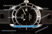 Breitling SuperOcean Heritage Swiss ETA 2836 Automatic Movement Steel Black Dial and Stick Markers Rubber Strap (JF)