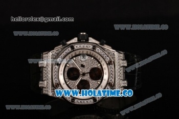 Audemars Piguet Royal Oak Offshore Chrono Swiss Valjoux 7750 Automatic Steel/Diamonds Case with White Markers and Diamonds Bezel(NOOB)