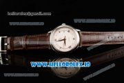 Omega De Ville Prestige Co-Axial Clone Omega Calibre 2500 Automatic Movement Steel White Dial and Roman Numeral Markers Leather Strap (YF) Omega De Ville Prestige Co-Axial Clone Omega Calibre 2500 Automatic Movement Steel White Dial and Roman Numeral Markers Leather Strap (YF)