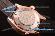 Omega Seamaster Swiss ETA Quartz Rose Gold Case with Diamond Bezel and Black Dial