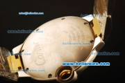 Cartier Ballon Bleu De Automatic Steel Case with White Dial and Two Tone Strap