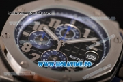 Audemars Piguet Royal Oak Offshore Chrono Miyota OS10 Quartz Steel Case with Black Dial and Arabic Numeral Markers