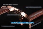 Patek Philippe Grand Complications Perpetual Calendar Miyota Quartz Rose Gold Case with Brown Dial and Rose Gold Stick Markers