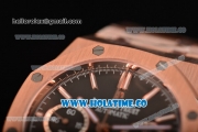 Audemars Piguet Royal Oak Chrono 41MM Swiss Valjoux 7750 Automatic Full Rose Gold with Black Dial and Stick Markers (EF)