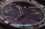 Hublot Big Bang Swiss Valjoux 7750 Automatic Ceramic Case with Baguette Diamond Bezel and Black Dial
