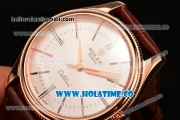 Rolex Cellini Time Asia Automatic Rose Gold Case with White Dial and Stick Markers (New)