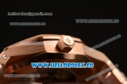 Audemars Piguet Royal Oak 41MM Clone Calibre AP 3120 Automatic Full Rose Gold with Grey Dial and Stick Markers (EF)