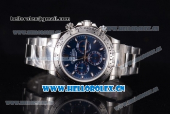 Rolex Cosmograph Daytona 2016 Baselworld Swiss Valjoux 7750 Automatic Stainless Steel Case/Bracelet with Blue Dial and Stick Markers - 1:1 Original (J12)