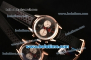 Tag Heuer Carrera Calibre 17 Chrono Miyota OS20 Quartz Rose Gold Case with Grey Dial and Stick Markers