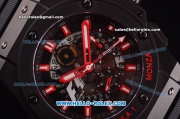 Hublot King Power F1 Swiss Valjoux 7750 Automatic PVD Case with Black Dial and Red Markers
