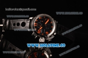 U-Boat U-51 Chimera Watch Limited Edition Chrono Miyota Quartz Steel Case with Black Dial and Orange Arabic Numeral Markers